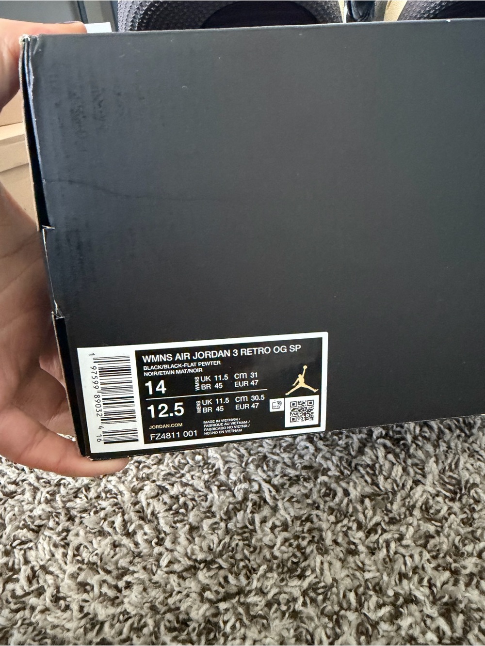 A ma maniére Air Jordan 3 retro ‘while you were sleeping’ - Picture 6 of 8